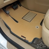 Коврики текстильные на Kia Carnival III (9мест) 2+2 без трансформеров (2014->)