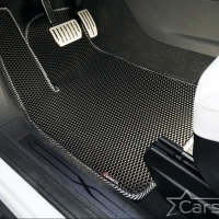 Коврики текстильные на Tesla Model X 6 мест 3 ряда (2015->) 