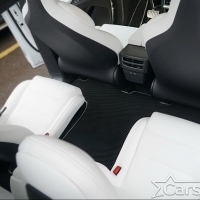 Двухслойные коврики EVA на Tesla Model X 6 мест 3 ряда (2015->) 