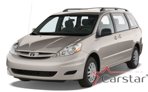 Автомобильные коврики EVA 3D для Toyota Sienna II (2003-2010)