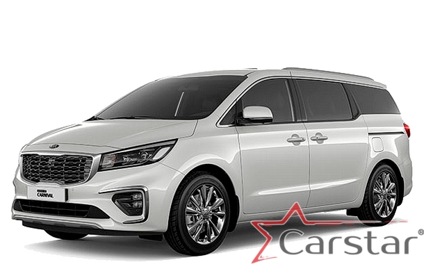 Автомобильные коврики EVA 3D для Kia Carnival III (7мест) 2+3 без трансформеров (2014-2021)